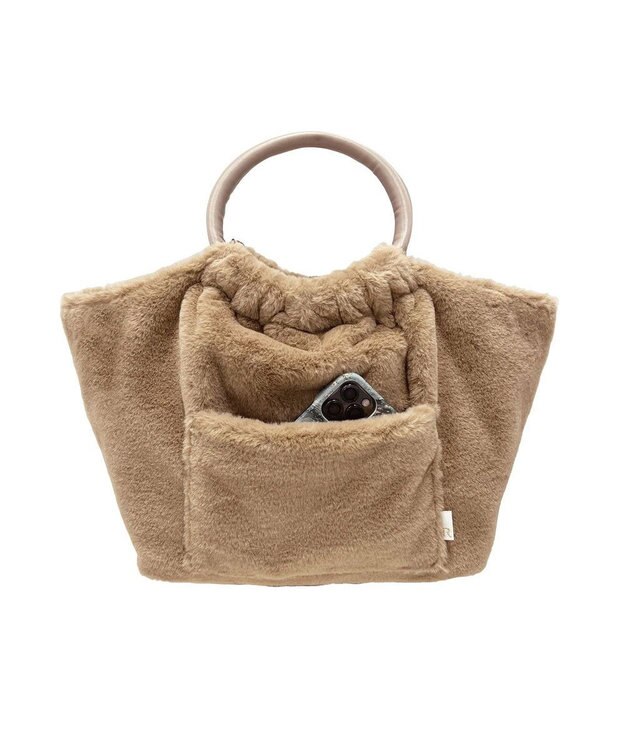 ROOTOTE 1261【ふわふわ素材】LT.デリ.ファーパフート-A 03：ベージュ