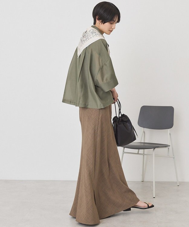 AMERICAN HOLIC 【先行予約】【WEB限定】Wポケットシアー半袖シャツ Khaki