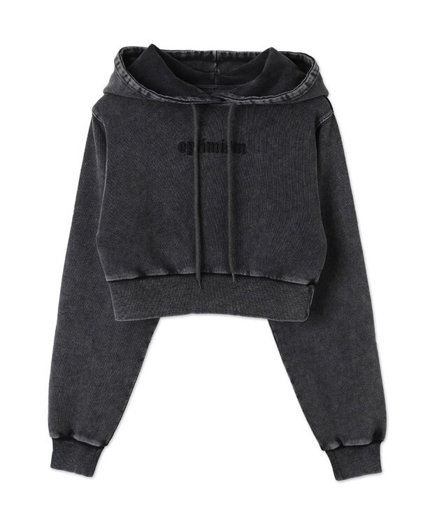 WEGO グラフィックアシッドウォッシュショートプルパーカー 柄1