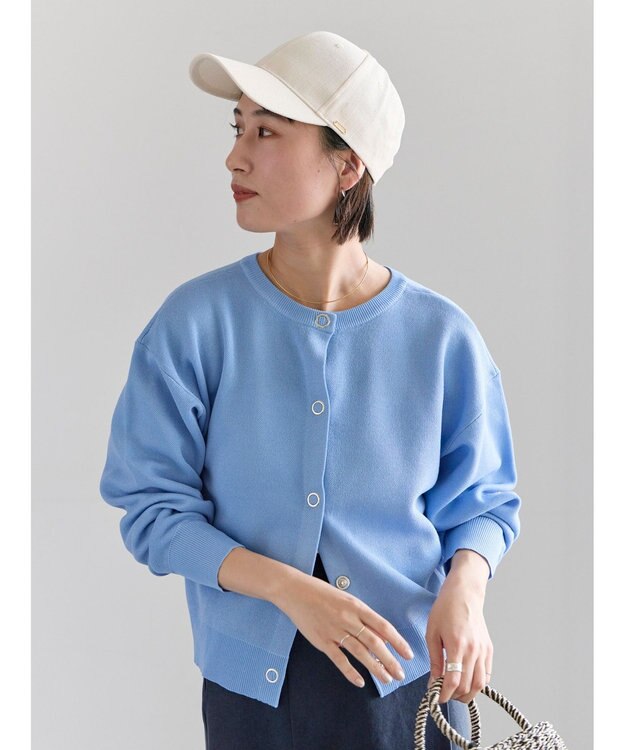 Te chichi 前後2WAYスウェットライクニット ブルー