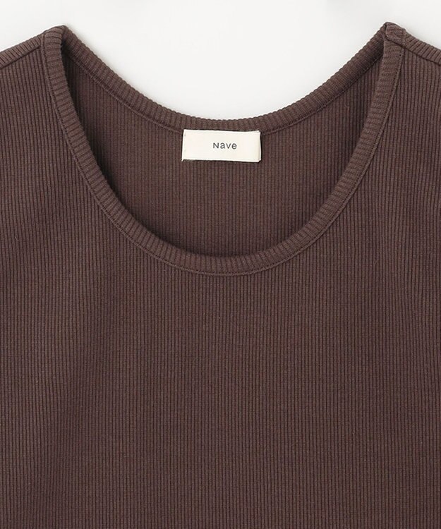 NAVE 【Nave　洗える】ベアテレコタンクトップ ダークブラウン系