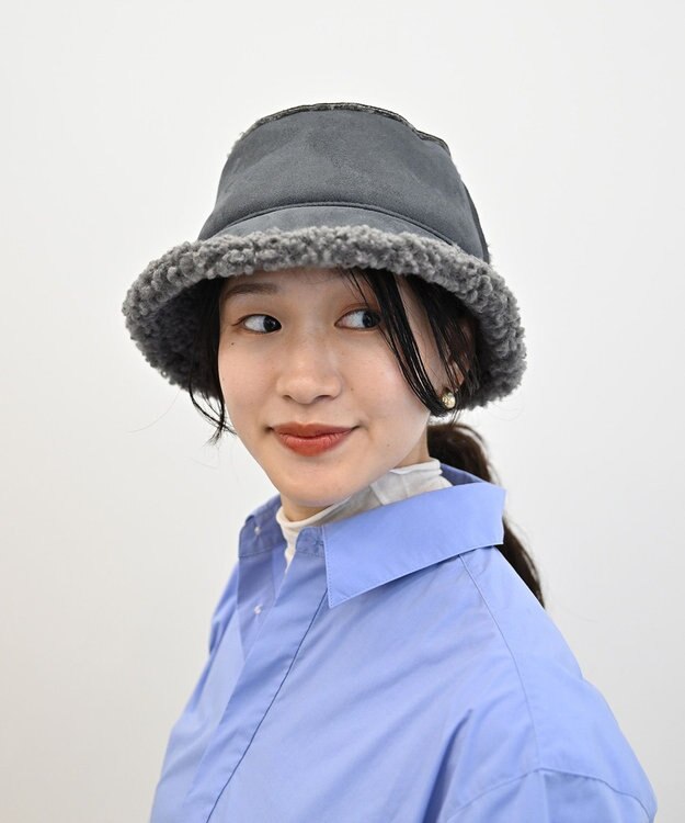 ATRENA MOUTON BOA BUCKET バケットハット ブルーグレー