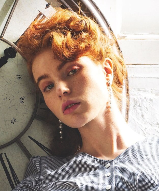 TOCCA LONG PEARL CLOVER EARRINGS イヤリング ゴールド系