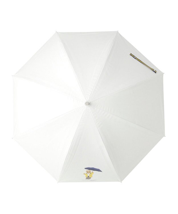 MOONBAT 【軽量】POLO RALPH LAUREN 晴雨兼用日傘 長傘 レインベア／一級遮光 遮熱 UV オフホワイト