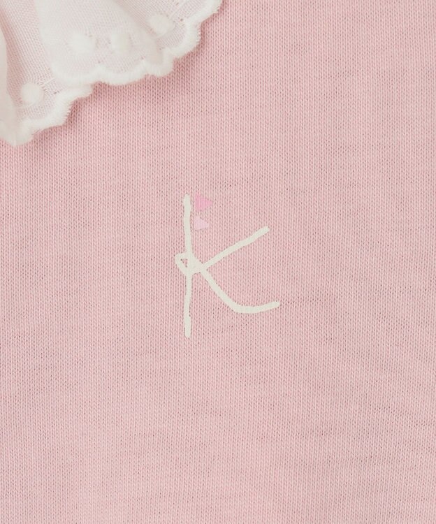 組曲 KIDS 【80~100㎝】エンブロイダリー Tシャツ ピンク系