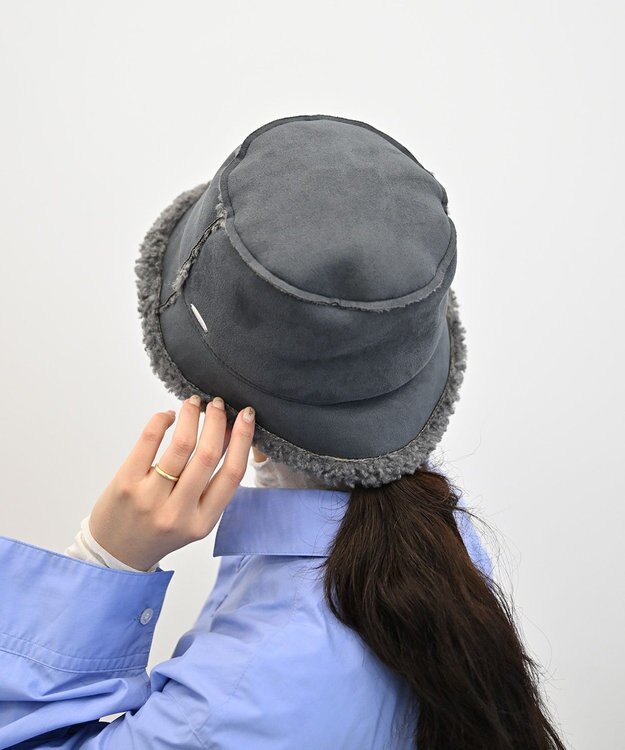 ATRENA MOUTON BOA BUCKET バケットハット ブルーグレー