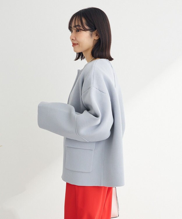 Green Parks ・ｓｗｉｎｇ　ｂｙ　Ｗ－ＺＩＰニットカーディガン Light Gray