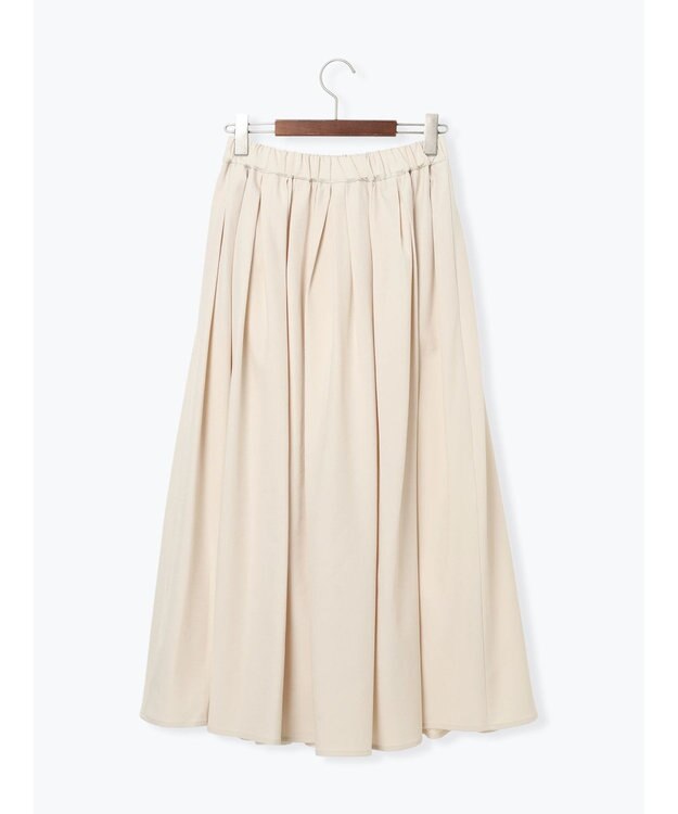 Te chichi フラッフィーツイルタックフレアスカート オフホワイト