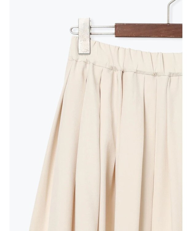 Te chichi フラッフィーツイルタックフレアスカート オフホワイト