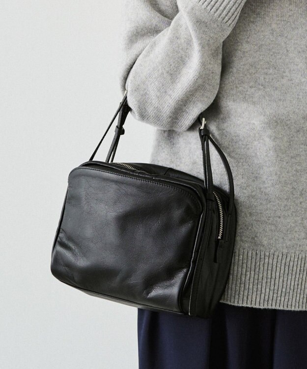 russet kuubo ボックストートバッグ(CE-1633) Black