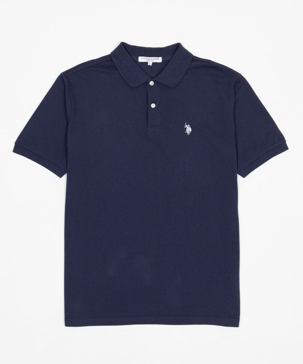 WEGO 【ユニセックス着用ITEM/SMLサイズ展開】U.S. POLO ASSN.別注ポロシャツ ネイビー