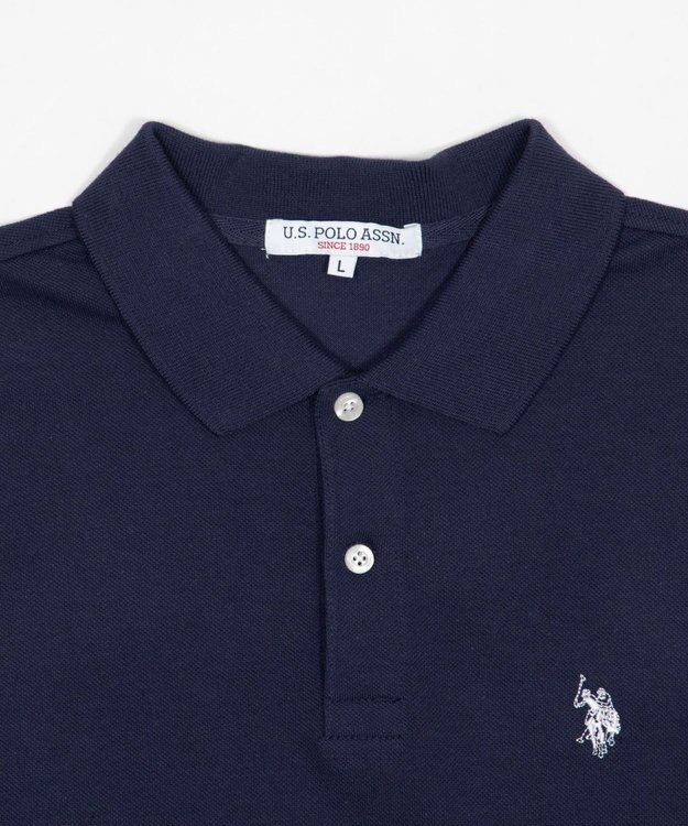 WEGO 【ユニセックス着用ITEM/SMLサイズ展開】U.S. POLO ASSN.別注ポロシャツ ネイビー