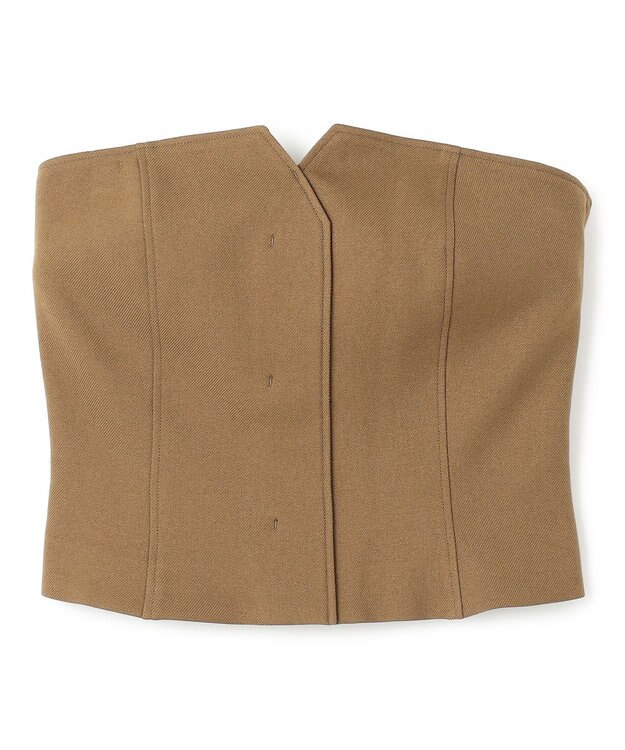 uncrave プレーンスーツ ビスチェ（uncrave WHITE） ブラウンカーキ