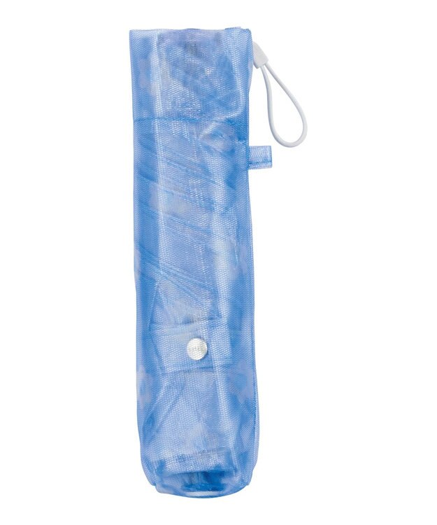 MOONBAT 【超軽量】estaa ビニール折りたたみ傘 91g TPU トリコット デイジー 簡単開閉 スカイブルー