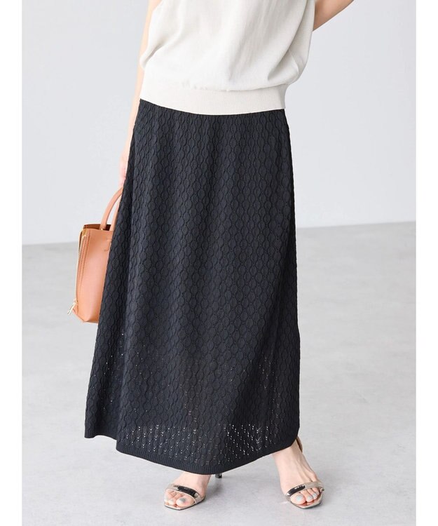 AMERICAN HOLIC レース編みスカート Black