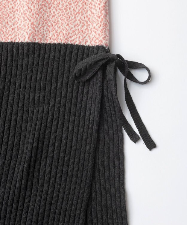 TRICOTE メランジニットワンピース 99BLACK