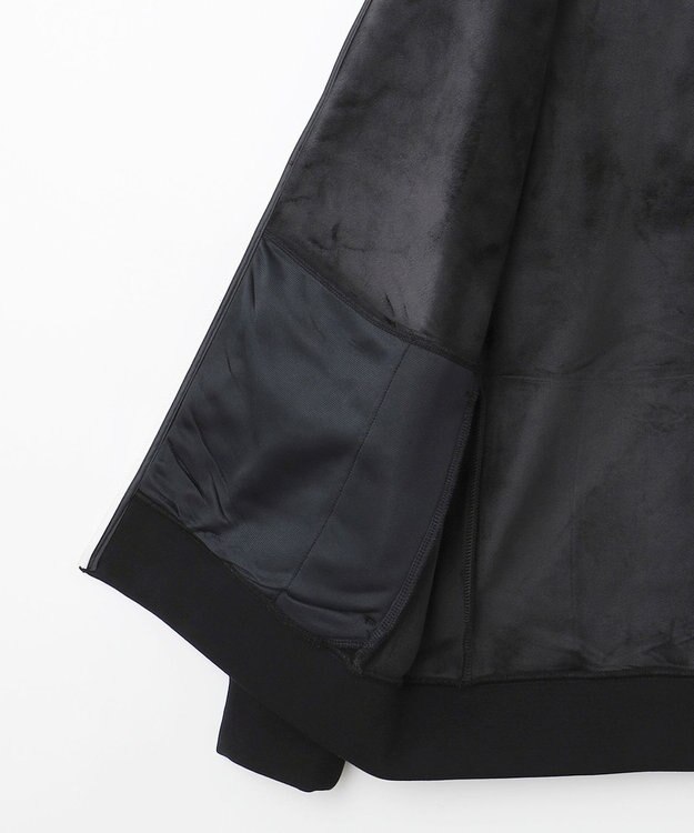 PW CIRCULUS 【MEN】ジャージー スタンド ジップアップ ブルゾン ブラック系