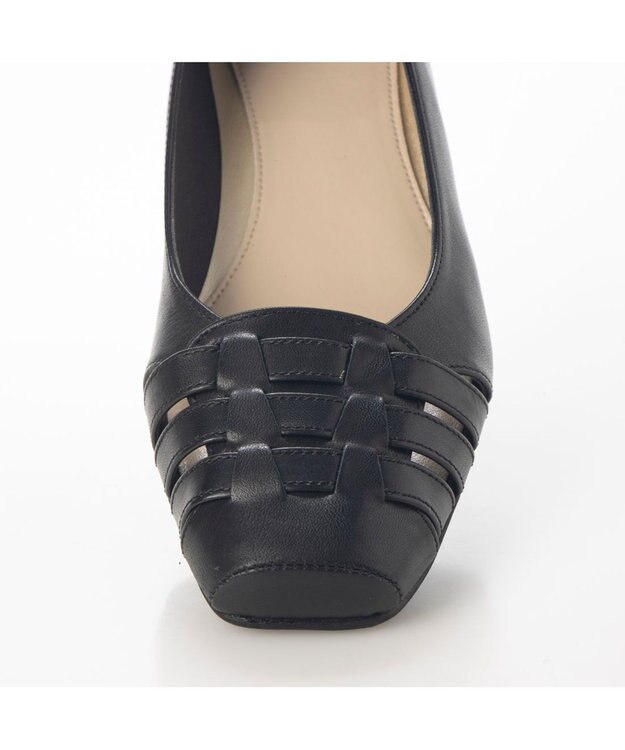 Riz raffinee <Riz raffinee>グルカフラットパンプス ブラック