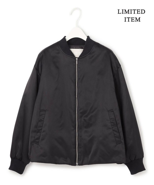 ICB 【WEB限定】 ナイロンラスターサテン MA-1 ブラック系