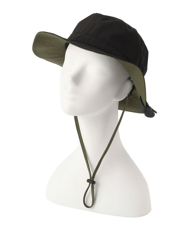 MOONBAT 【WEB限定】アドベンチャーハット 撥水加工 あご紐付き サイズ調整可 ブラック