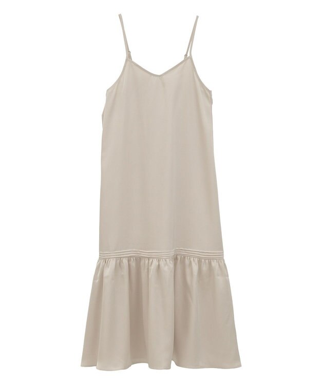 earth music&ecology アソートサテンキャミワンピース エクリュ