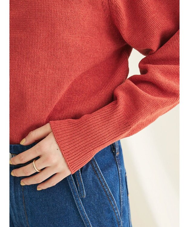 CRAFT STANDARD BOUTIQUE ７Ｇモールニット　ヘンリーＰＯ　Ｌ／Ｓ Dark Orange