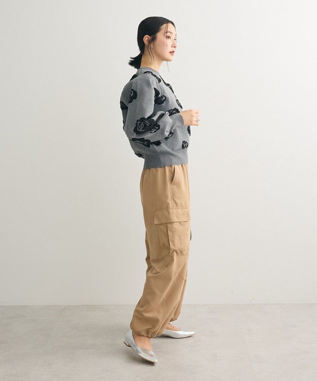 Green Parks ・ｓｗｉｎｇ　ｂｙ　バラジャカードニット Dark Gray Mixture