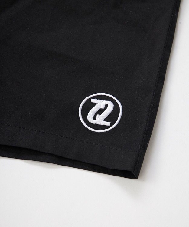 OP／FILA 【SEVEN2】バックブリント ロゴデザインハーフパンツ ブラック