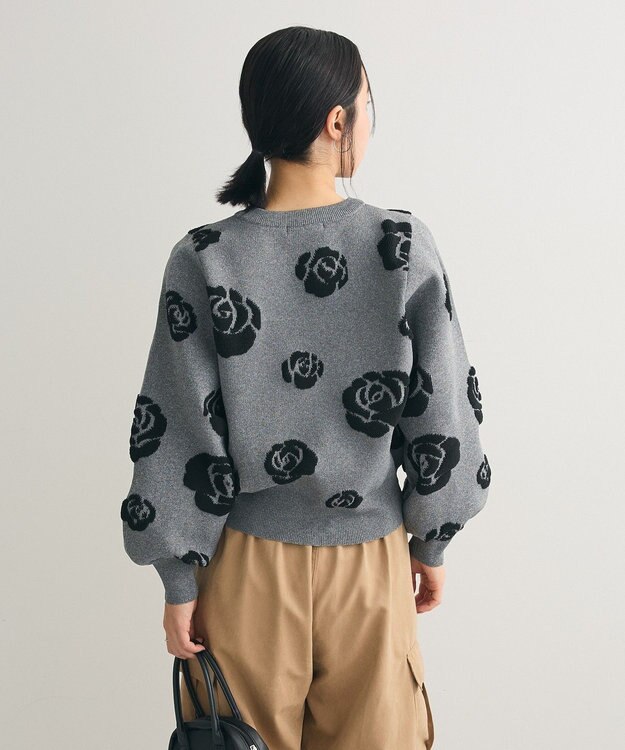 Green Parks ・ｓｗｉｎｇ　ｂｙ　バラジャカードニット Dark Gray Mixture