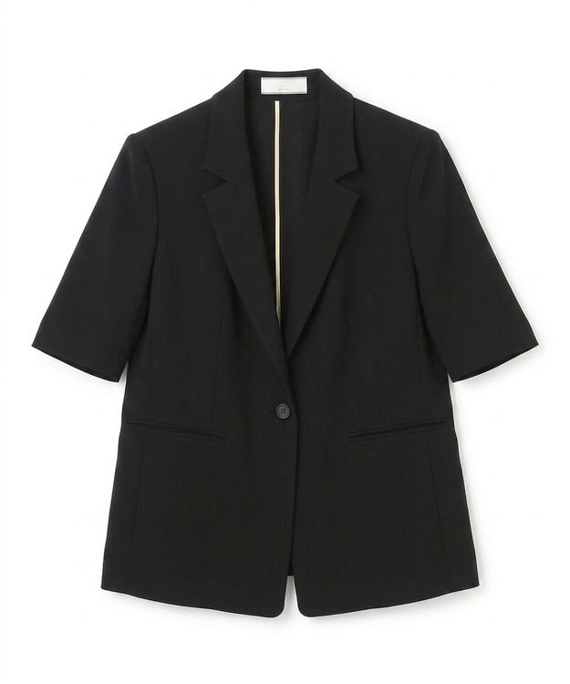 BEIGE， 【Lsize・セットアップ対応】CINDY / ハーフスリーブジャケット Black