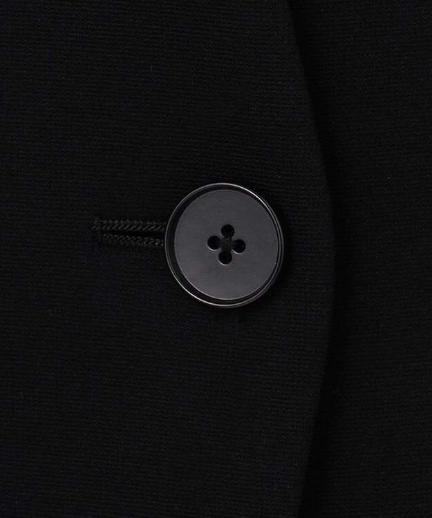 自由区 【XSサイズ～/洗える】WASHABLEPONTE カラーレスジャケット ブラック系