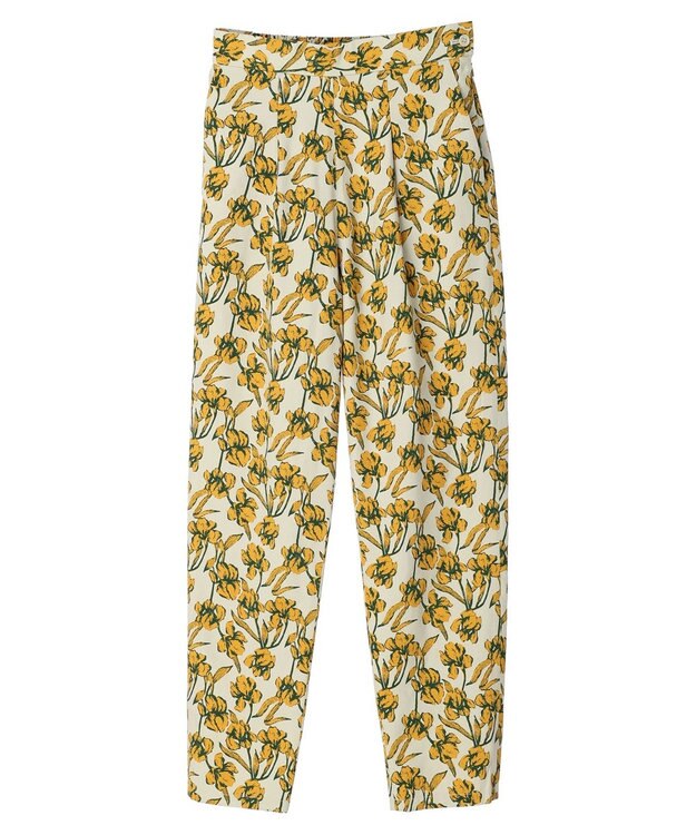 Green Parks Ｂ．レーヨン混プリントパンツ Light Khaki