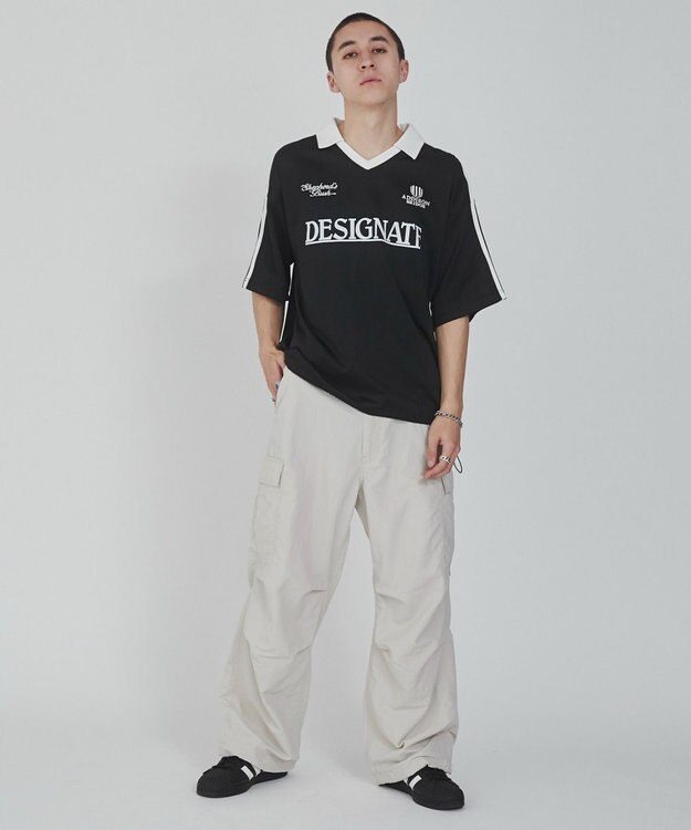 WEGO グラフィックドロストゲームシャツ（S） ブラック