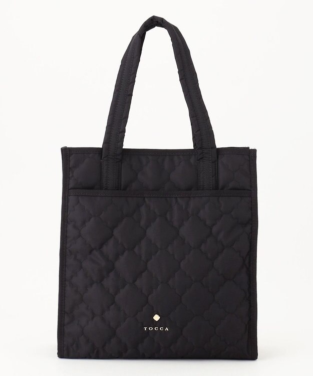 TOCCA 【A４サイズ・撥水】CHECKER CLOVER QUILT TOTE トートバッグ ブラック系