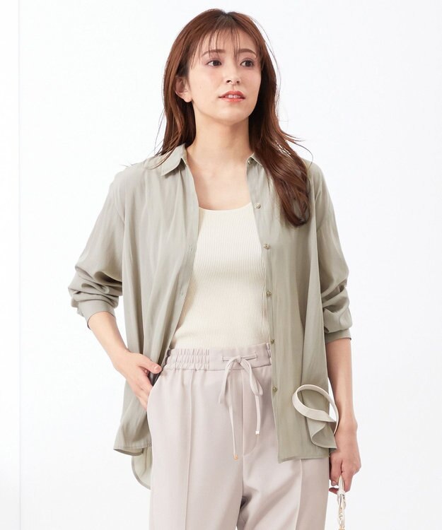 ANY SIS 【美人百花7月号掲載】ライトシアー シャツ ミント