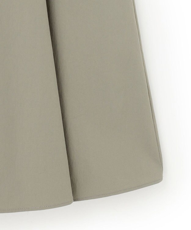 23区 L 【洗える】ストレッチタイプライター フレア スカート ライトカーキ系