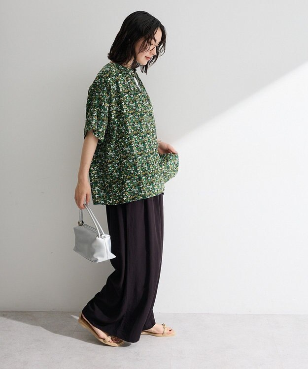 Green Parks 【WEB限定】アソート柄さらっとレーヨンブラウスⅡ Flower
