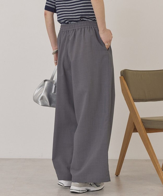 AMERICAN HOLIC 【マルチ機能】ドライタッチワイドパンツ Gray Mixture