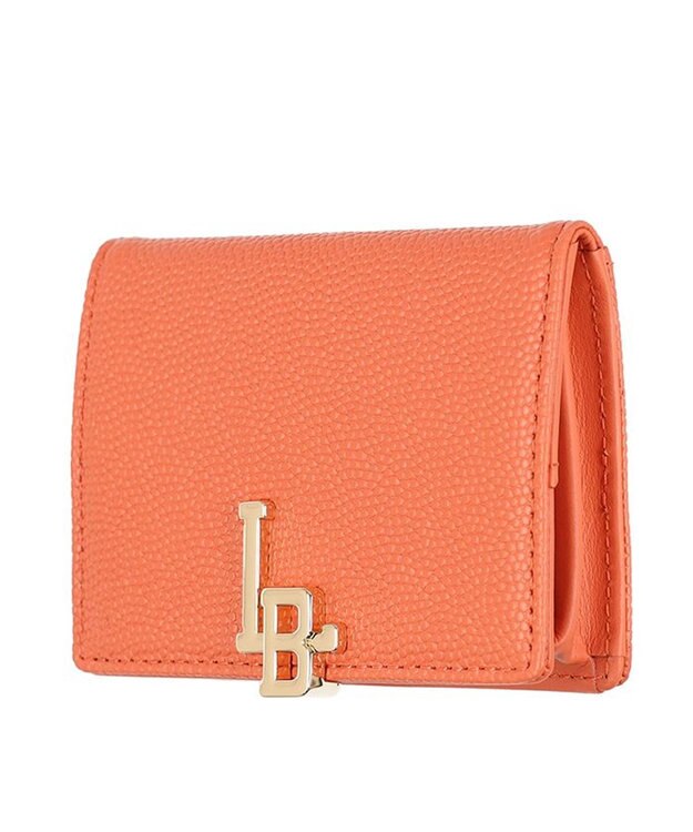 LANVIN en Bleu エルヴィー BOX小銭入れ サーモンピンク