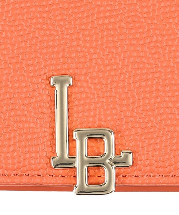 LANVIN en Bleu エルヴィー BOX小銭入れ サーモンピンク