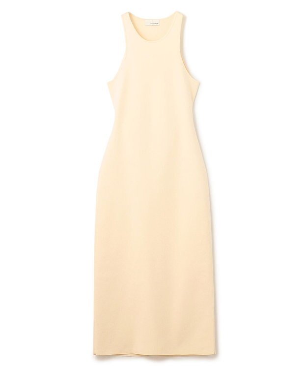 uncrave 【手洗い可】ドライタッチ ニット アメスリ バックオープン ワンピース（uncrave WHITE） エクリュ