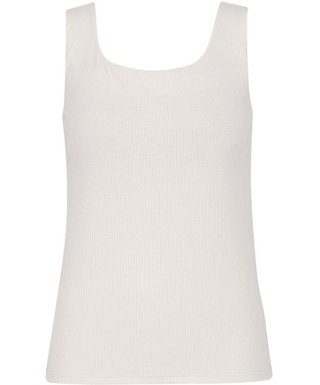 Wing カップ付きタンクトップ ラク きれいなバストシルエット 綿混(身生地) 【シンクロブラトップ】 リブタイプ ブラトップ ET1173 ウイング／ワコール シェルベージュ