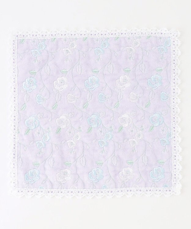 TOCCA VINE FLOWER TOWELCHIEF タオルハンカチ ライラック系