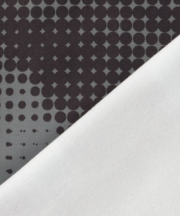 PW CIRCULUS 【裏起毛であたたか】【MEN】Dot camouflage ロングスリーブモックネックT ゴルフ ブラック系5