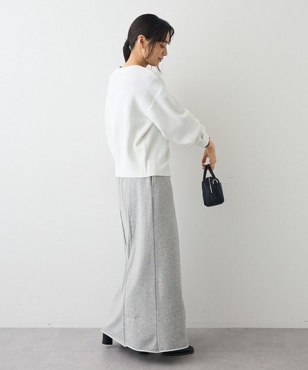 CRAFT STANDARD BOUTIQUE ワッフルニットジップカーディガン White