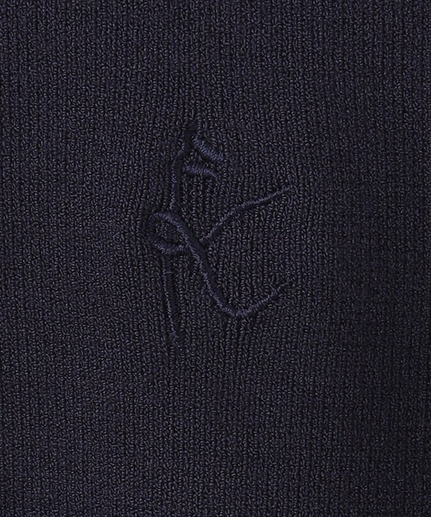 組曲 KIDS 【150-160cm】ラウンドカラー ニットジャケット ネイビー系