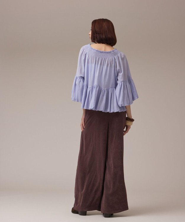 GRACE CONTINENTAL フィブリルイージーパンツ ダークブラウン