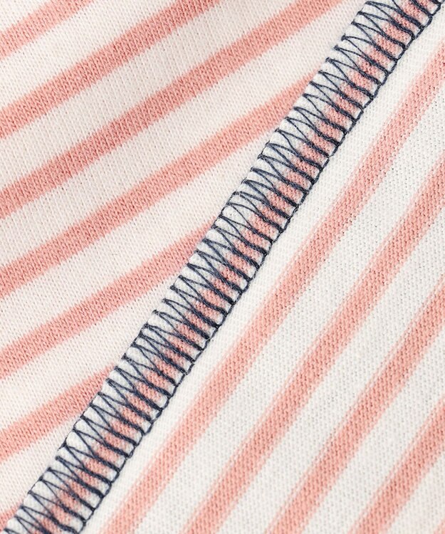 組曲 KIDS 【90-100㎝】リボンボーダー トップス ピンク系1