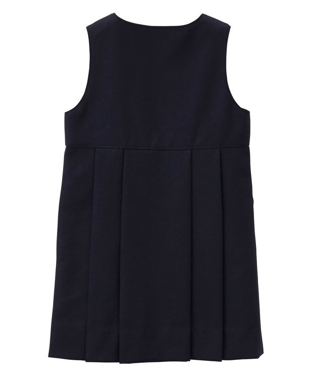 MIKI HOUSE HOT BISCUITS 【ミキハウス】【95-140cm】 ウール素材のジャンパースカート 紺