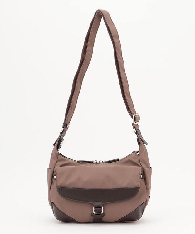 Y'SACCS ミリタリーフラップミニショルダー チョコ